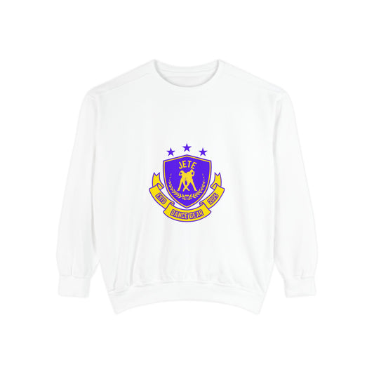 "Jeté Dance Gear" Unisex Lightweight Crewneck Sweatshirt – Collegiate-Inspired Dance Apparel Pullover for Dancers & Performers