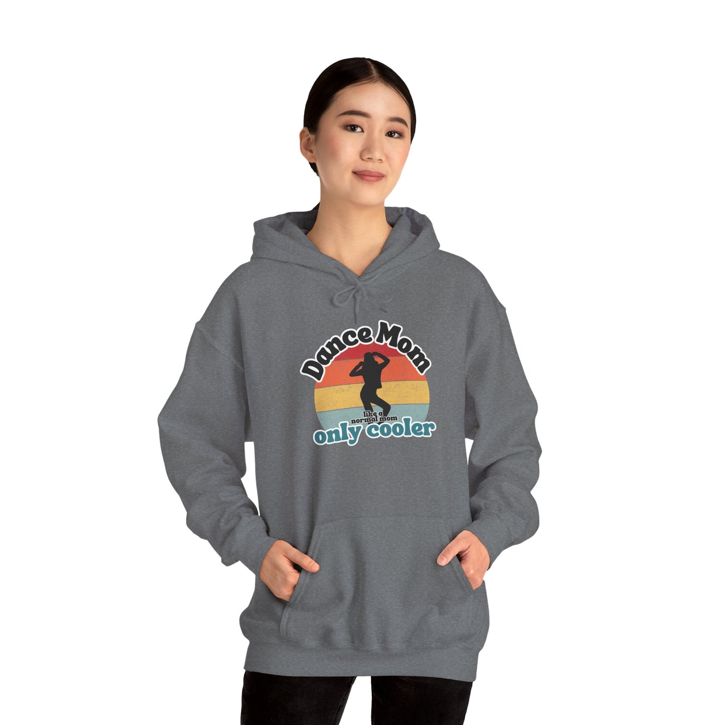 Dance Mom Hoodie – Retro Graphic Unisex Heavy Blend™ Sweatshirt for Proud Dance Moms – Fun Gift for Dance Recitals & Holidays