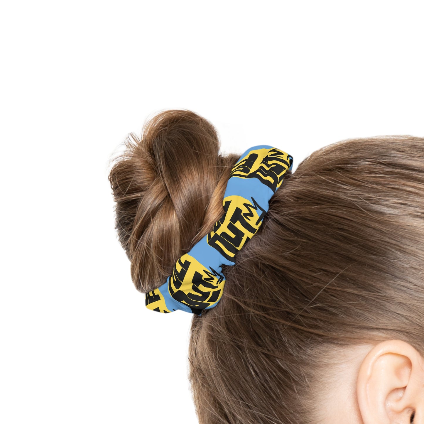 “Full Out” Scrunchie – Bold Streetwear-Inspired Dance Hair Accessory for Performers and Hip-Hop Dancers