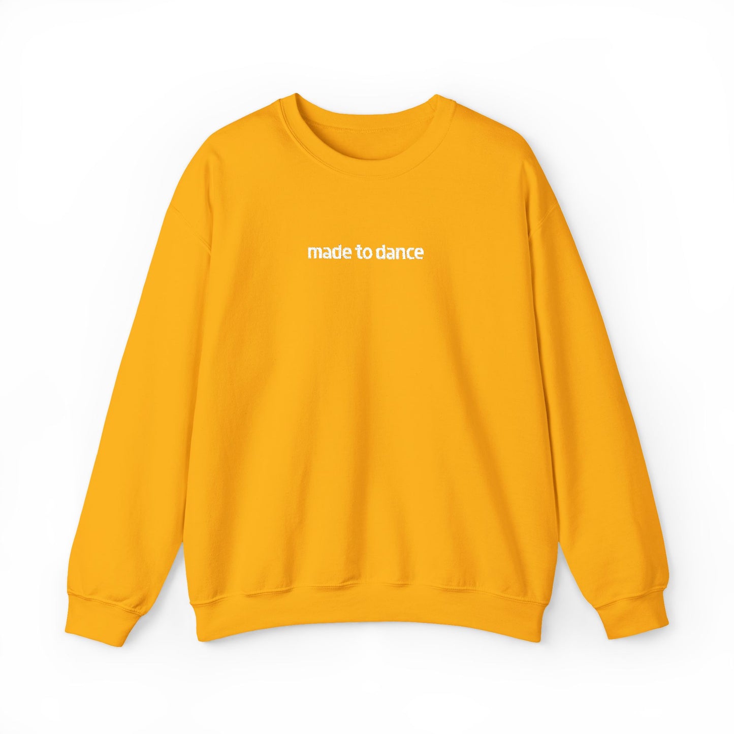 “Made to Dance" Unisex Heavy Blend™ Crewneck Sweatshirt – Embroidered Dance-Inspired Pullover for Adults & Kids