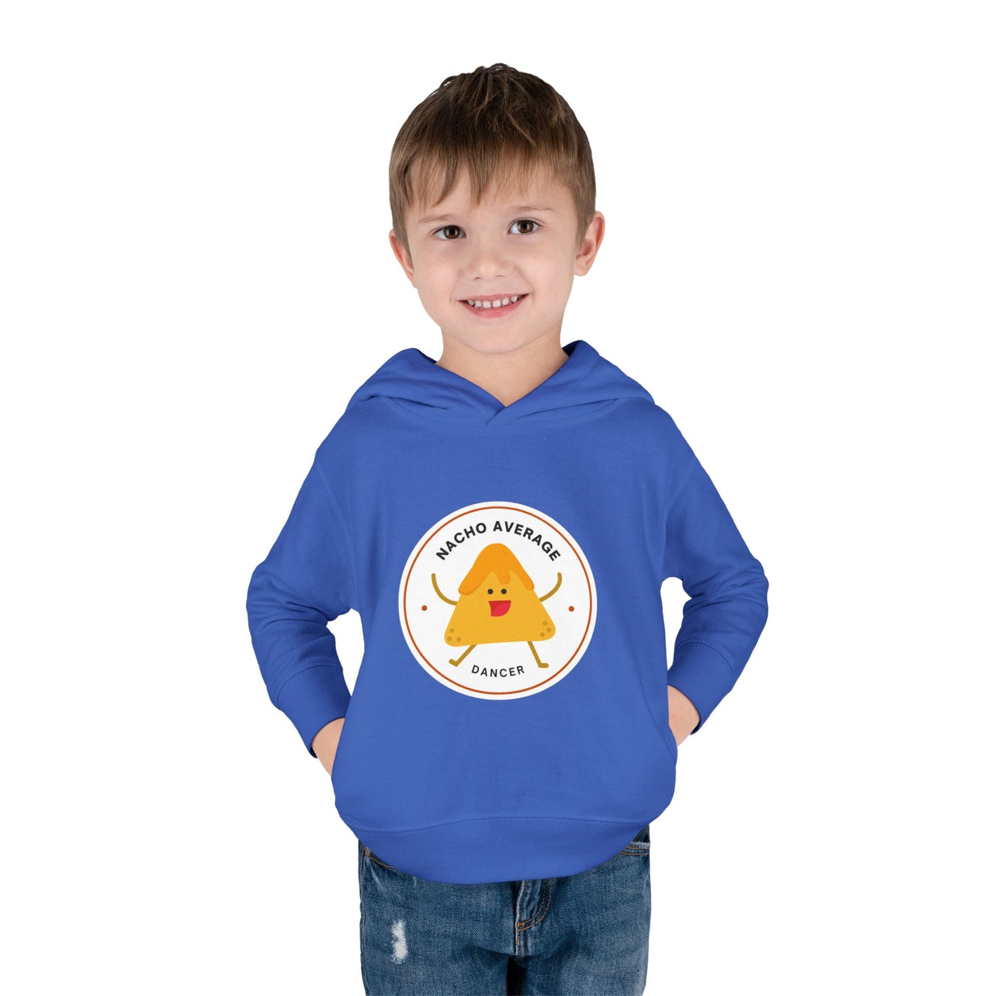 "Nacho Average Dancer" Pullover Fleece Sweatshirt with Cute Nacho Graphic | Funny Dance Gift for Kids - Toddler Dance Hoodie