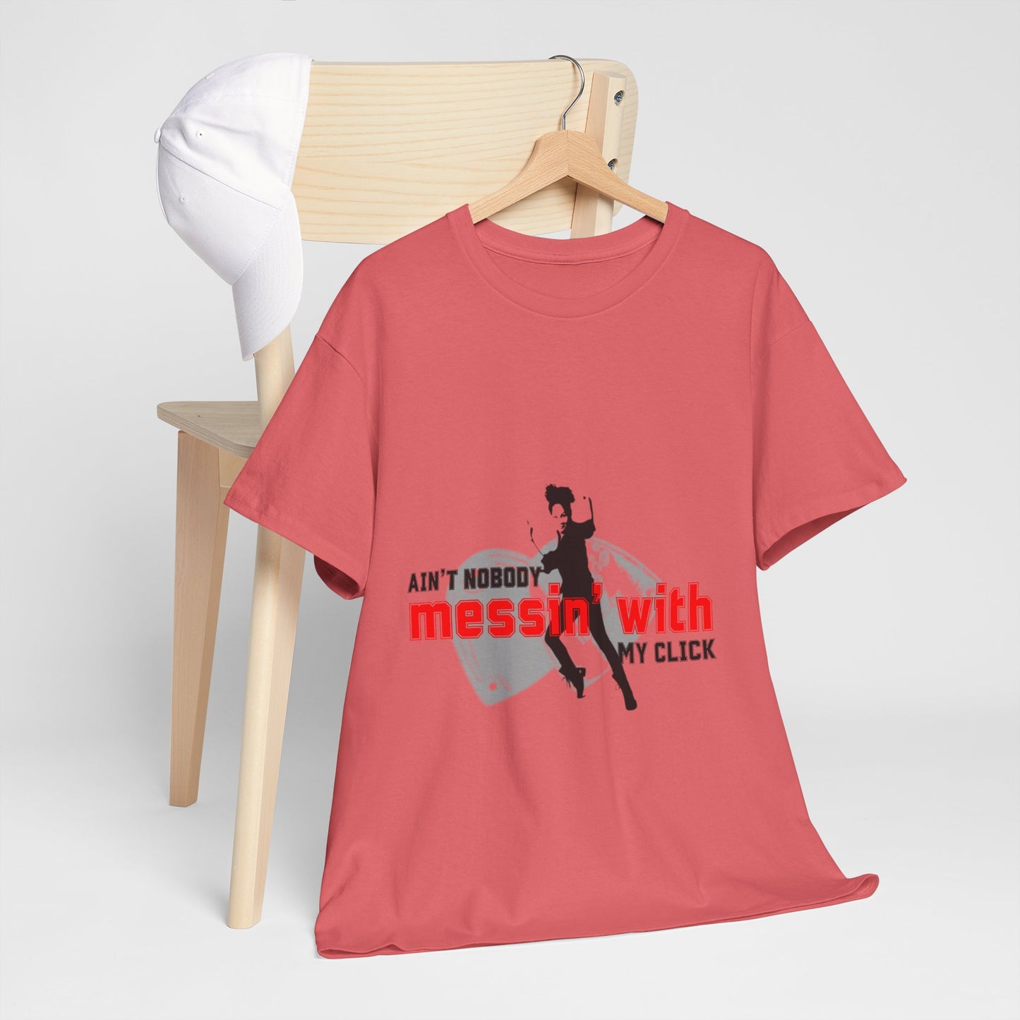 "Ain’t Nobody Messin’ With My Click" Tap Dance Tee – Unisex Heavy Cotton T-Shirt with Taps & Dancer Graphic