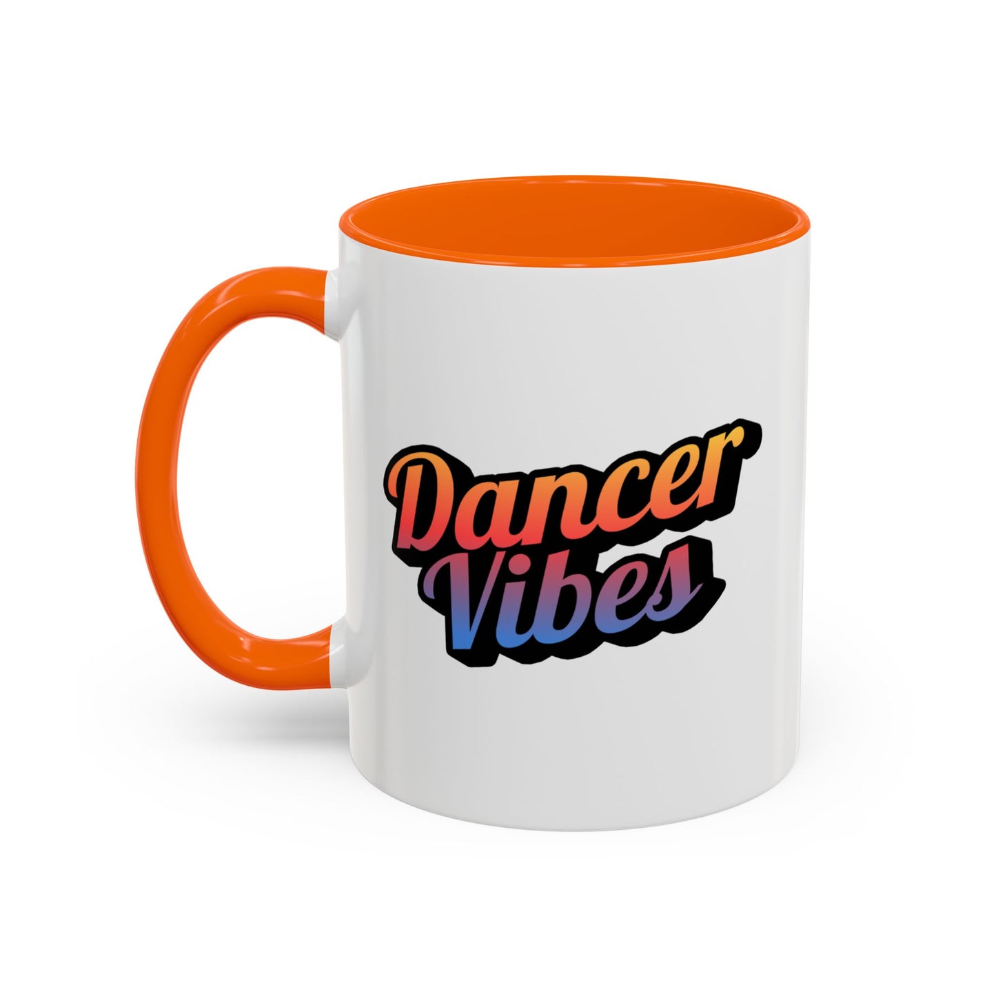 "Dancer Vibes" Accent Coffee Mug – Stylish Ceramic Mug for Dance Lovers and Performers