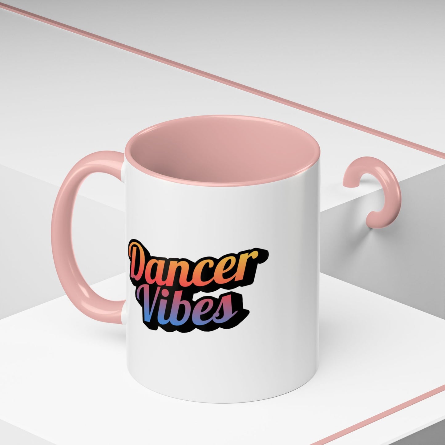 "Dancer Vibes" Accent Coffee Mug – Stylish Ceramic Mug for Dance Lovers and Performers