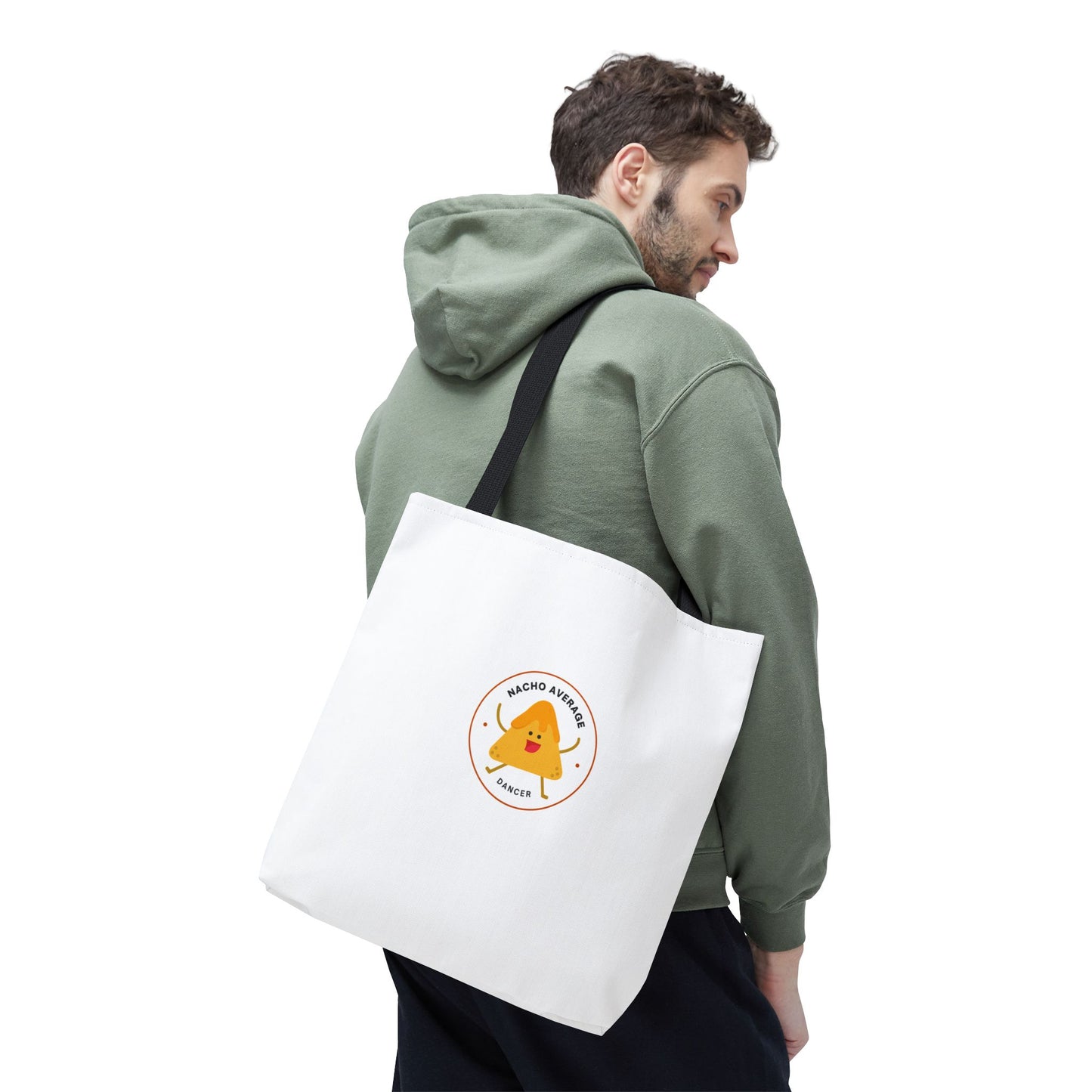 "Nacho Average Dancer" Canvas Tote Bag – Funny Kawaii Dance Tote with Nacho Graphic for Dancers & Dance Moms