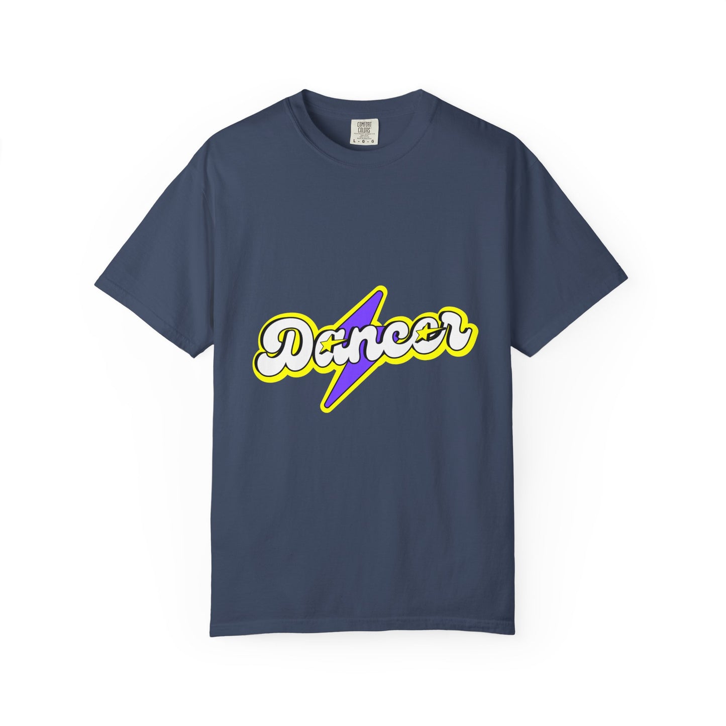 "Dancer" Unisex Garment-Dyed T-Shirt – Superhero-Style Bold Graphic Tee – Dance Power Shirt for Performers & Movers