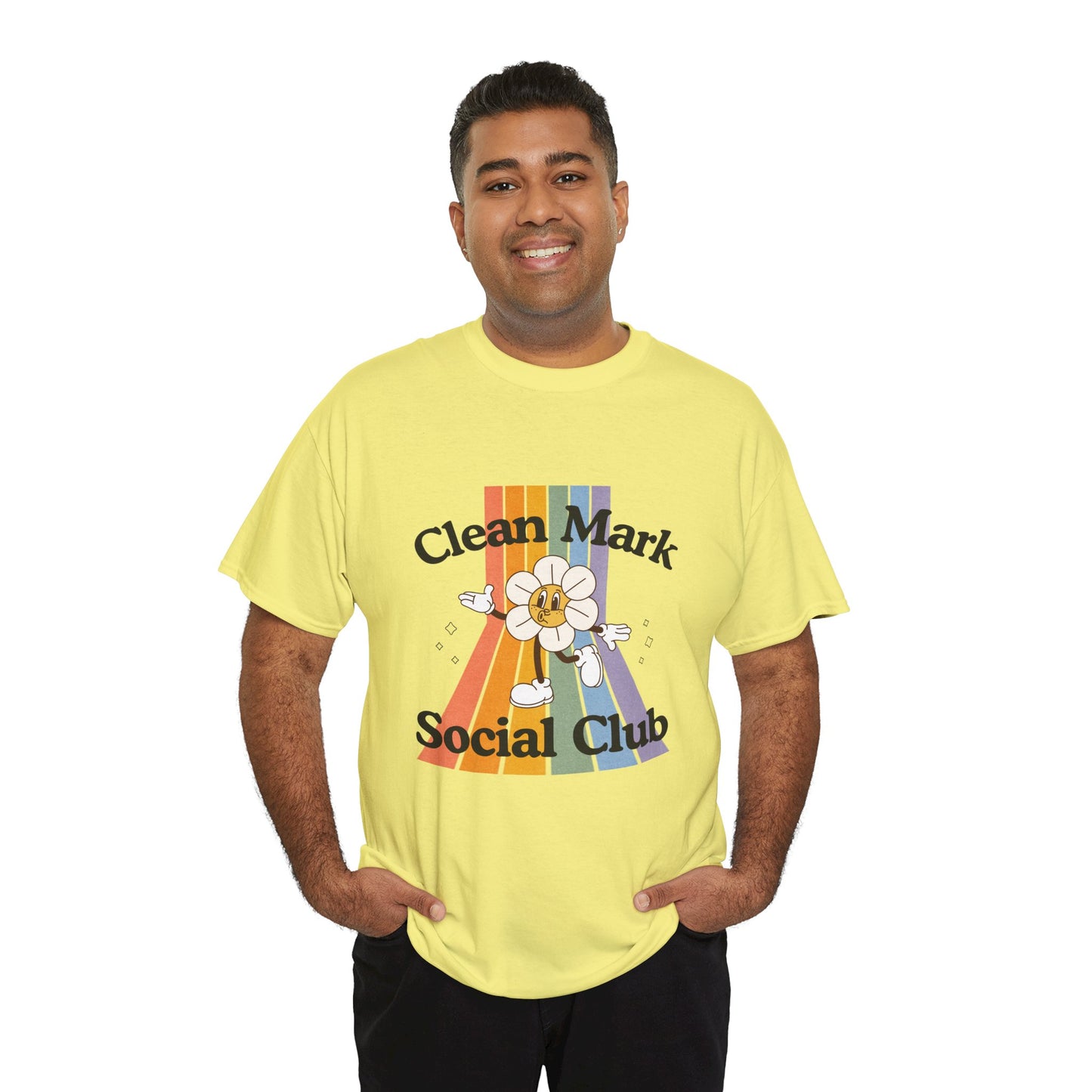 “Clean Mark Social Club” Unisex Heavy Cotton T-Shirt – Streetwear-Inspired Dance Graphic Tee for Adults & Kids