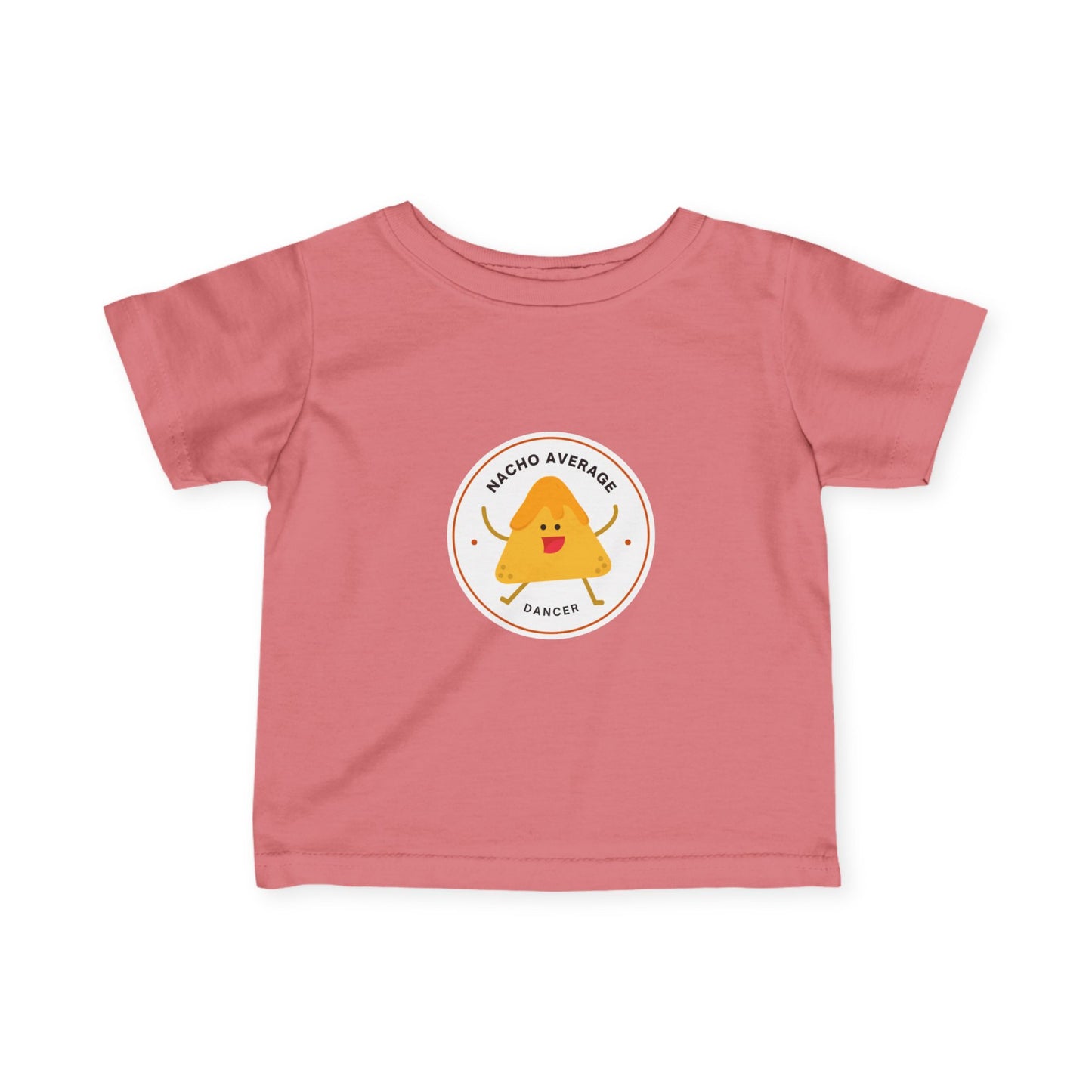 "Nacho Average Dancer" Infant Fine Jersey Tee – Funny Baby Dance T-Shirt with Cute Nacho Graphic for Tiny Movers