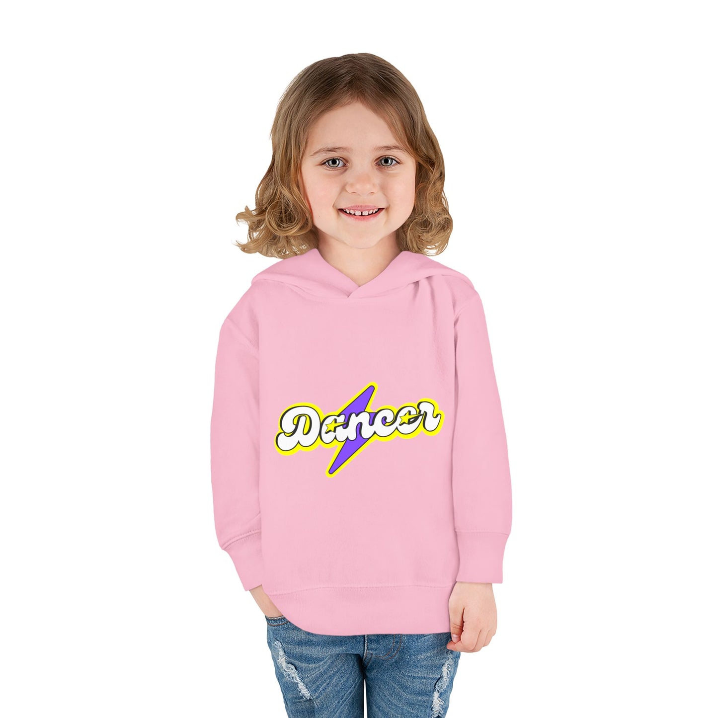 "Dancer" Superhero Toddler Pullover Fleece Hoodie – Cozy Dance-Themed Sweatshirt for Kids