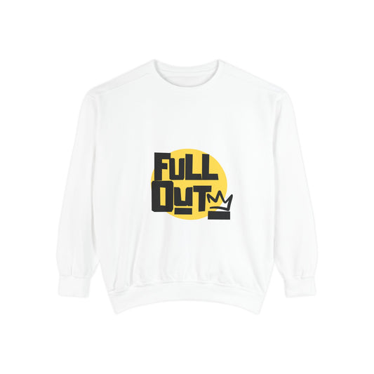 "Full Out" Unisex Lightweight Crewneck Sweatshirt – Bold Streetwear-Inspired Dance Graphic Pullover for Dancers & Performers