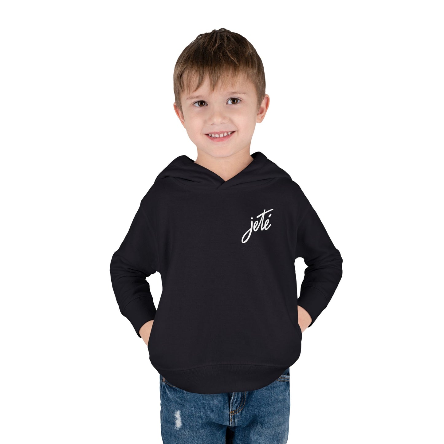 “Jeté” Official Logo | Ballet & Dance Hoodie for Kids & Young Dance Enthusiasts - Toddler Pullover Hoodie
