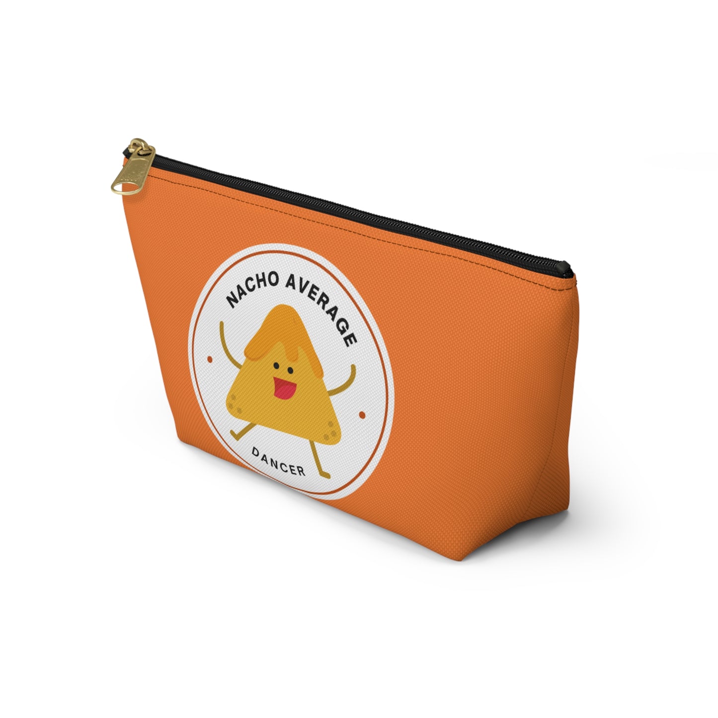 "Nacho Average Dancer" Makeup Bag – Cute Nacho Dance Graphic – Fun Dance-Themed Zipper Pouch for Cosmetics, Accessories & Gifts