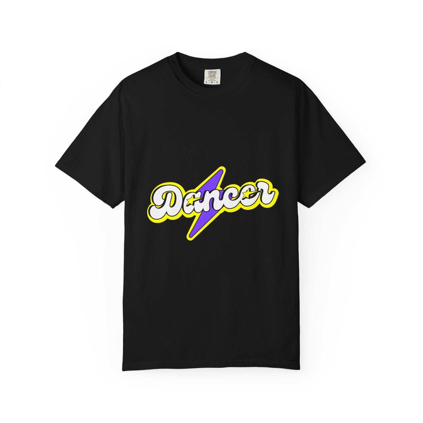 "Dancer" Unisex Garment-Dyed T-Shirt – Superhero-Style Bold Graphic Tee – Dance Power Shirt for Performers & Movers