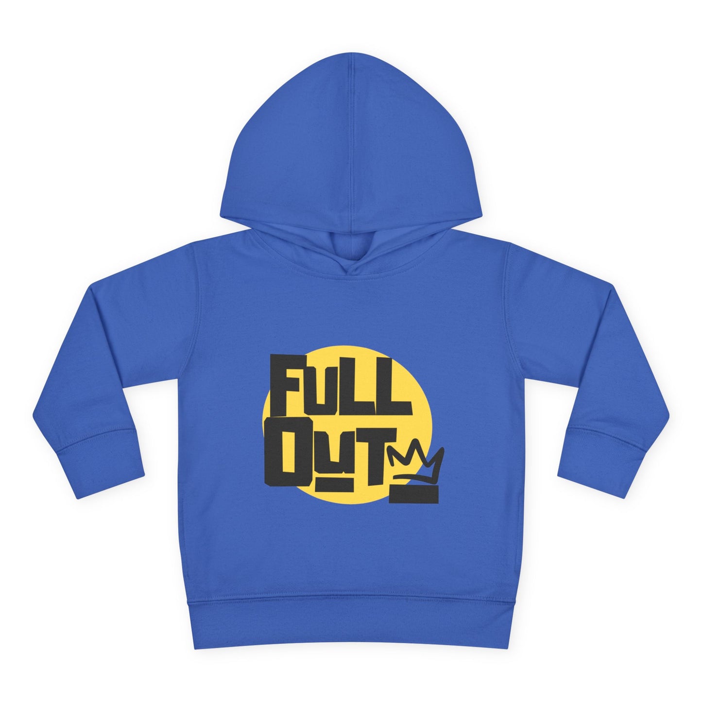 "Full Out" Toddler Pullover Hoodie – Bold Streetwear-Inspired Dance Graphic Fleece Sweatshirt for Kids