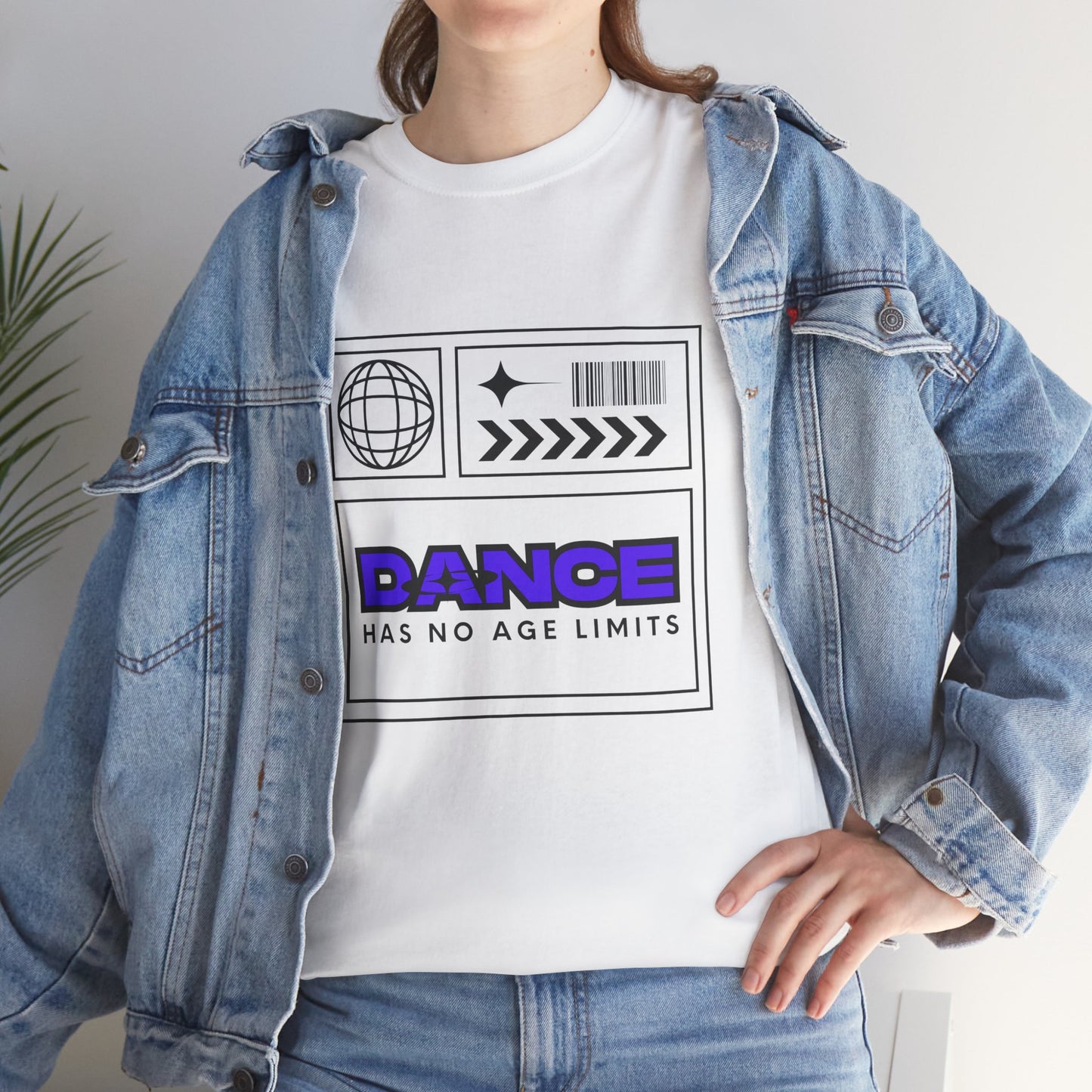 "Dance Has No Age Limits" Unisex Heavy Cotton T-Shirt – Streetwear Graphic Tee for Dancers of All Ages