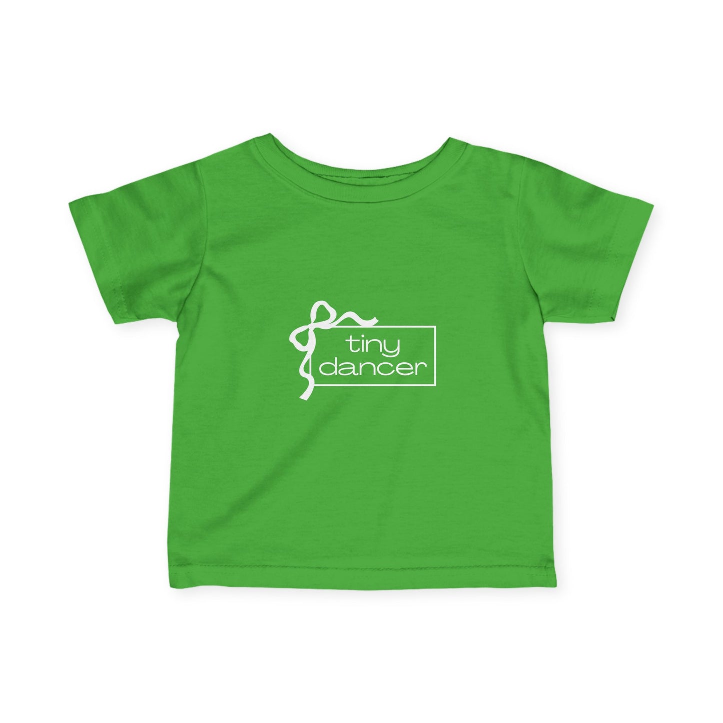 “Tiny Dancer” Infant Fine Jersey Tee – Adorable Dance-Themed Baby T-Shirt for Future Ballerinas and Little Movers