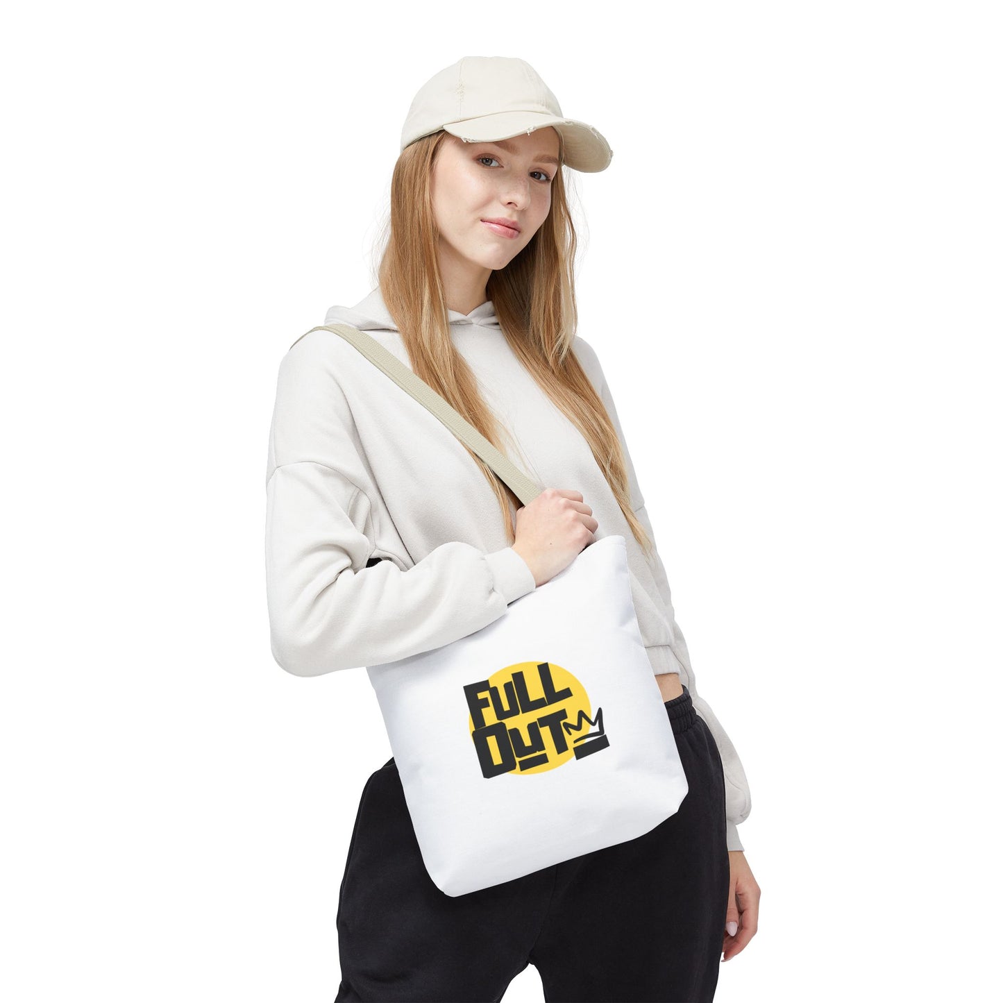 "Full Out" Dance Canvas Tote Bag – Streetwear-Inspired Graphic Dance Bag for Rehearsals, Classes & Everyday Use