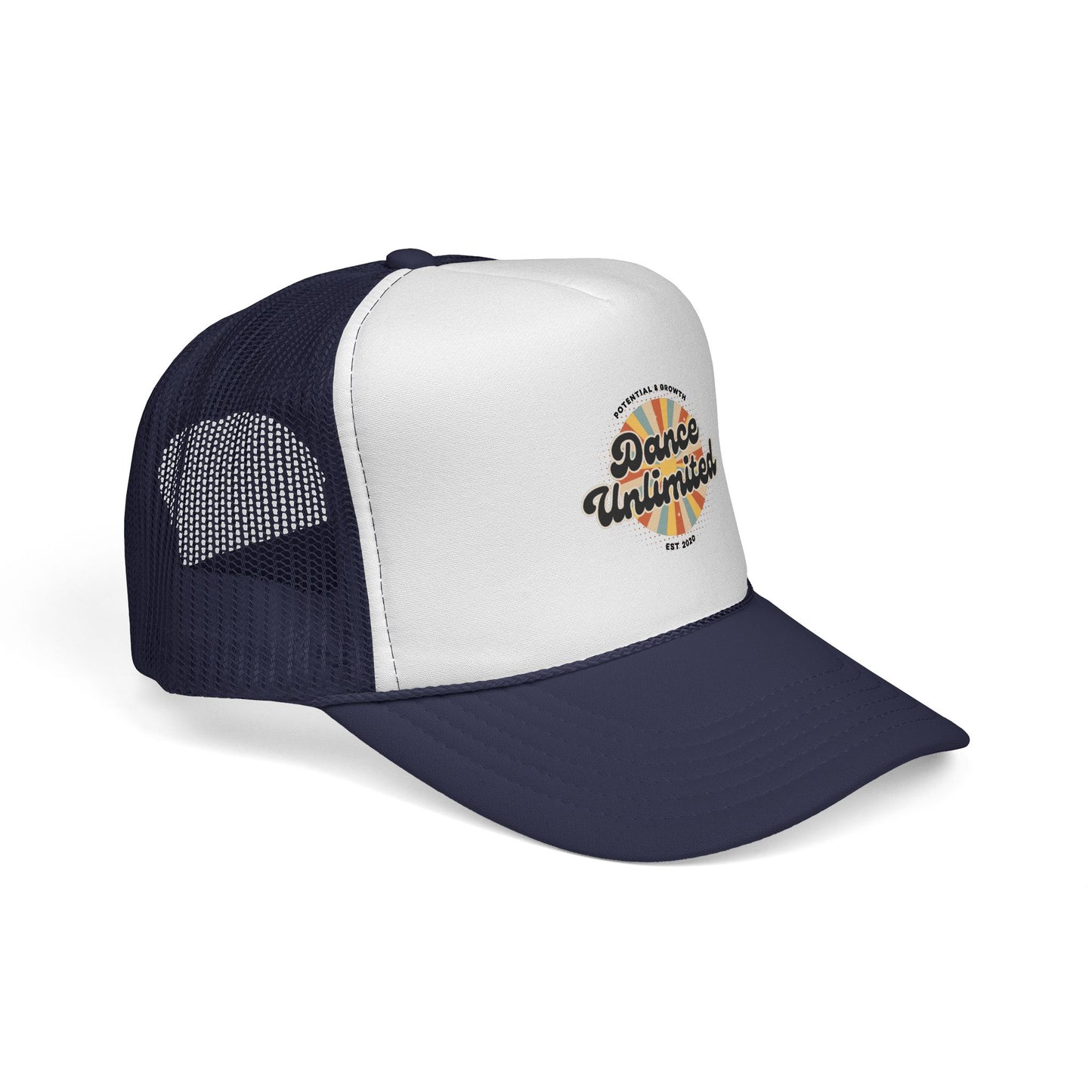 "Dance Unlimited, Potential & Growth" Trucker Hat – Retro Style Graphic Cap for Dancers | Unisex Dance-Themed Hat