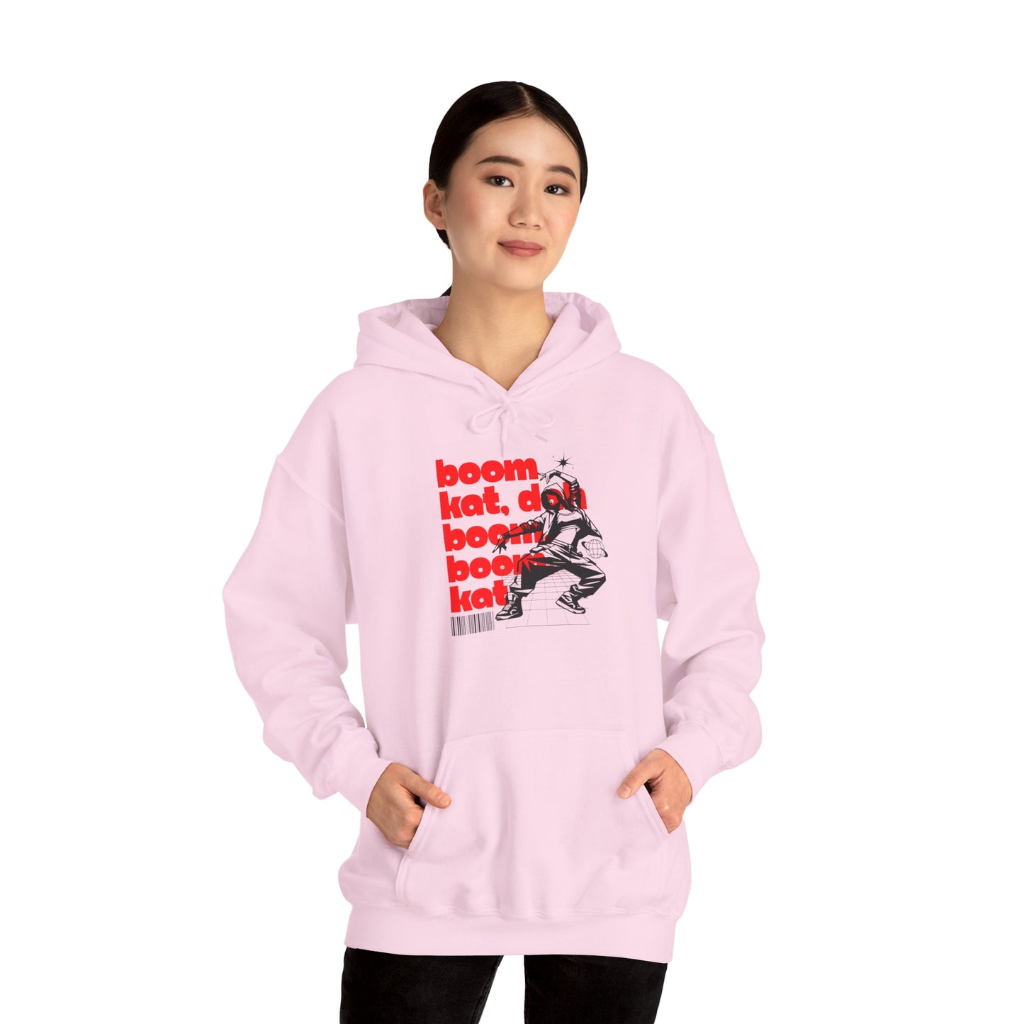 “Boom Kat” Hoodie – Unisex Hooded Sweatshirt with Bold Streetwear-Inspired Dance Graphic
