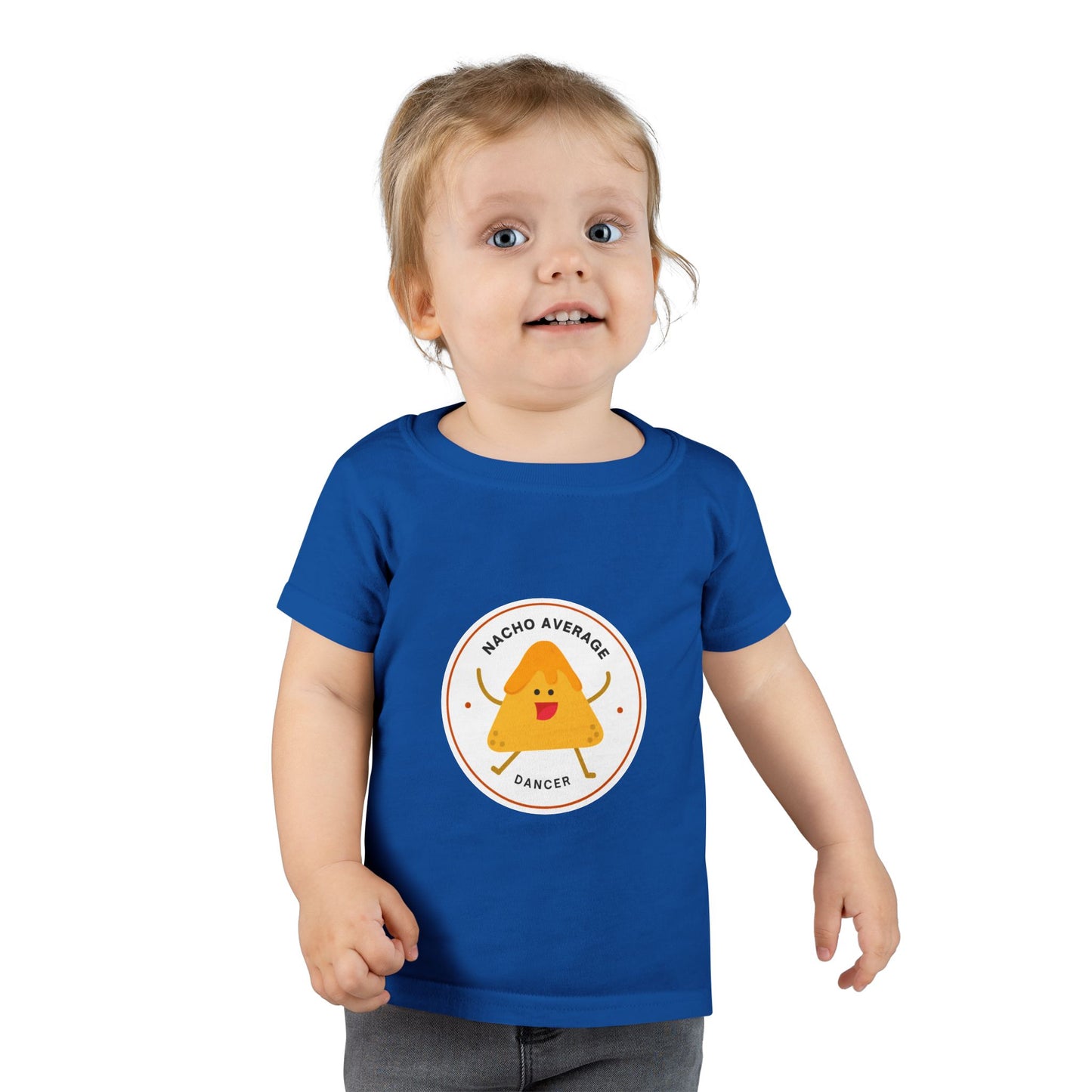"Nacho Average Dancer" Toddler Dance T-Shirt – Cute Nacho Graphic Short Sleeve Tee for Kids