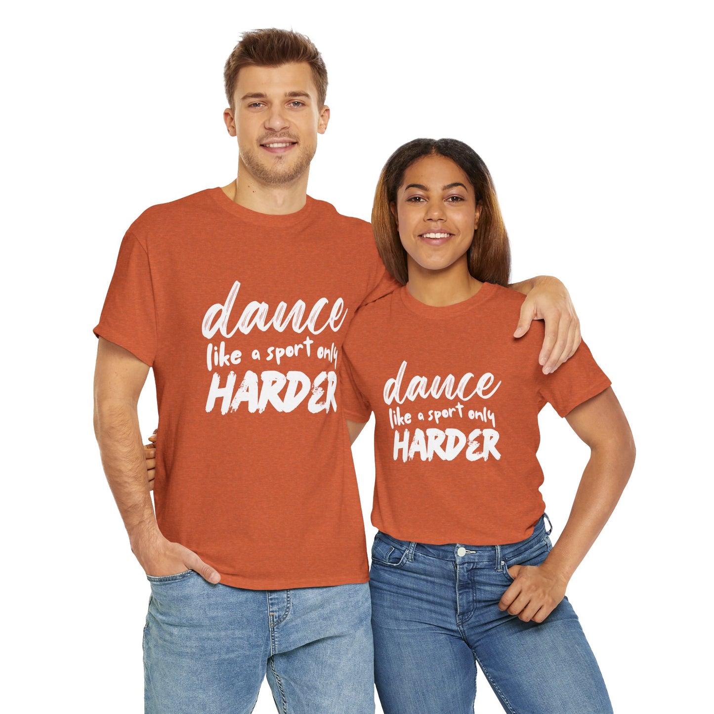 “Dance Like a Sport Only Harder” Unisex Heavy Cotton T-Shirt – Dance-Inspired Graphic Tee for Adults & Kids