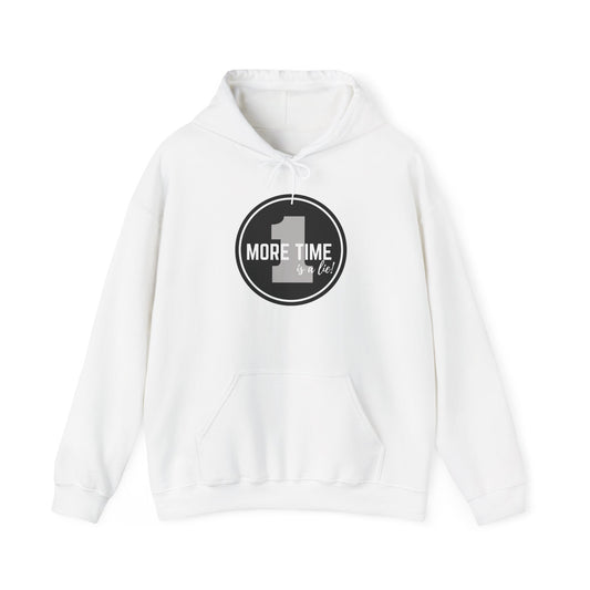 "One More Time is a Lie" Dance-Themed Unisex Hooded Sweatshirt – Bold Emblem Graphic Hoodie for Dancers