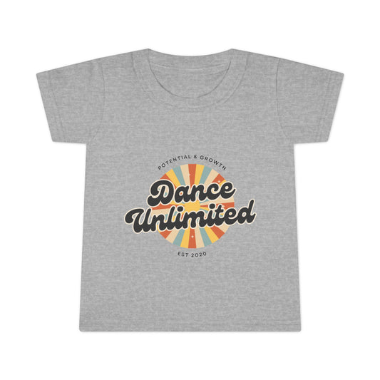 "Dance Unlimited – Potential & Growth" Toddler Dance T-Shirt – Retro Short Sleeve Tee for Kids