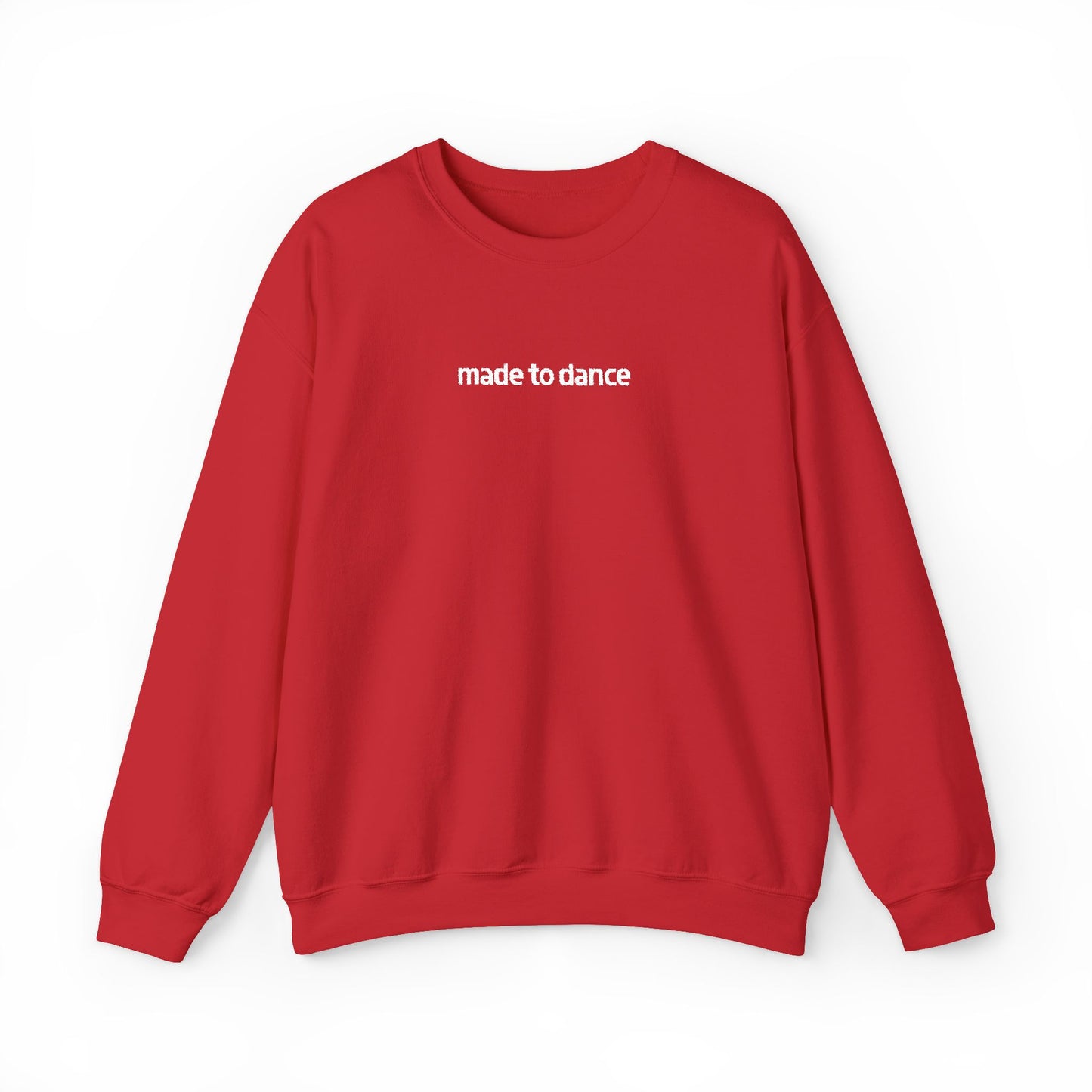 “Made to Dance" Unisex Heavy Blend™ Crewneck Sweatshirt – Embroidered Dance-Inspired Pullover for Adults & Kids