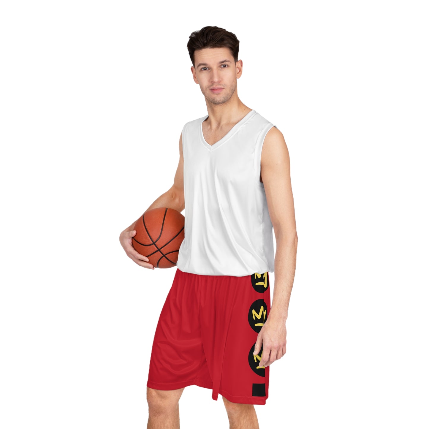 Full Out Premium Collection Basketball Shorts – Vibrant Unisex Dance Shorts with Bold Streetwear Graphics Down the Legs