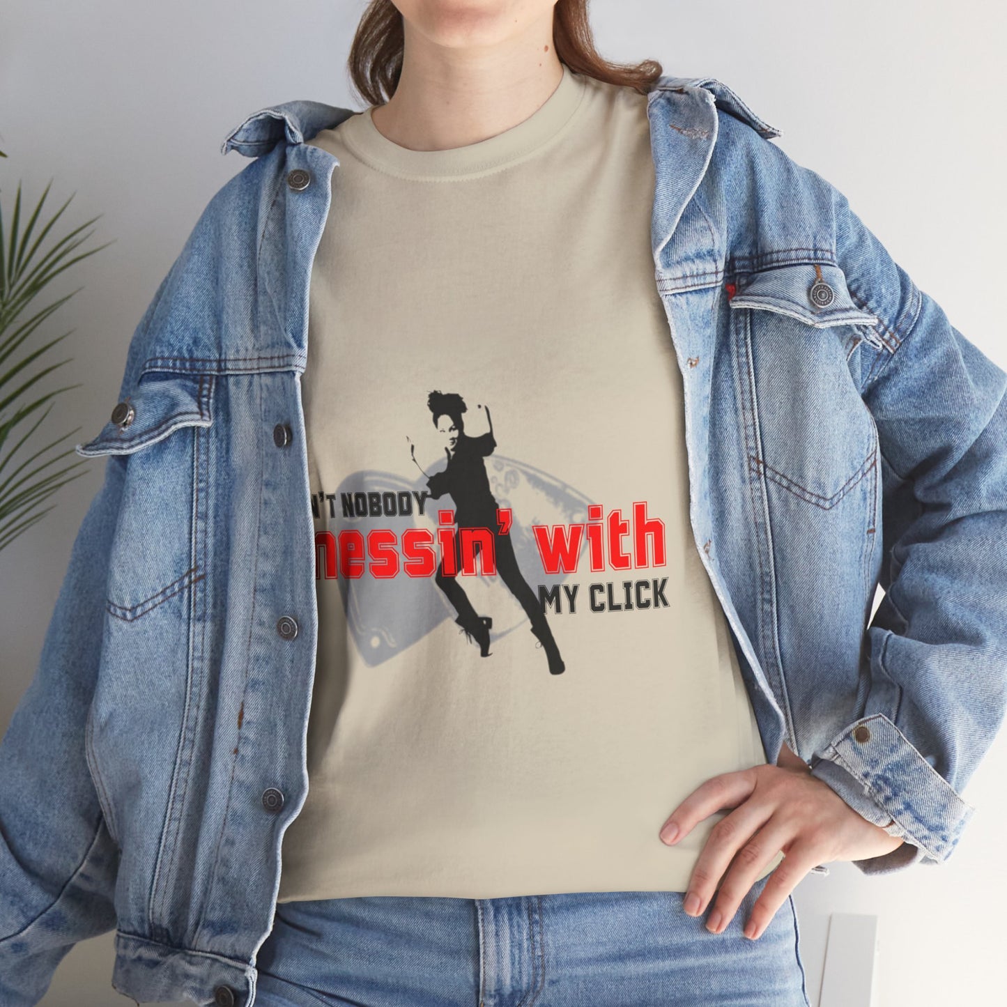 "Ain’t Nobody Messin’ With My Click" Tap Dance Tee – Unisex Heavy Cotton T-Shirt with Taps & Dancer Graphic
