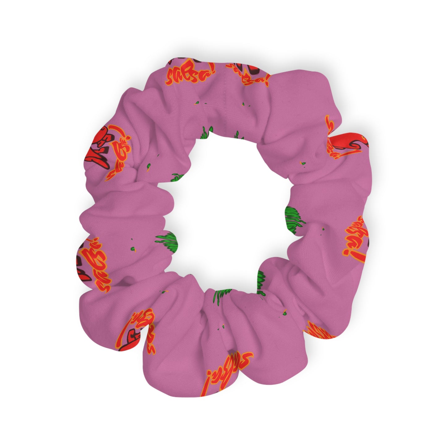 “What's a Pepper's Favorite Dance? Salsa!” Scrunchie – Funny Dance Pun Hair Accessory with Cute Pepper Graphic