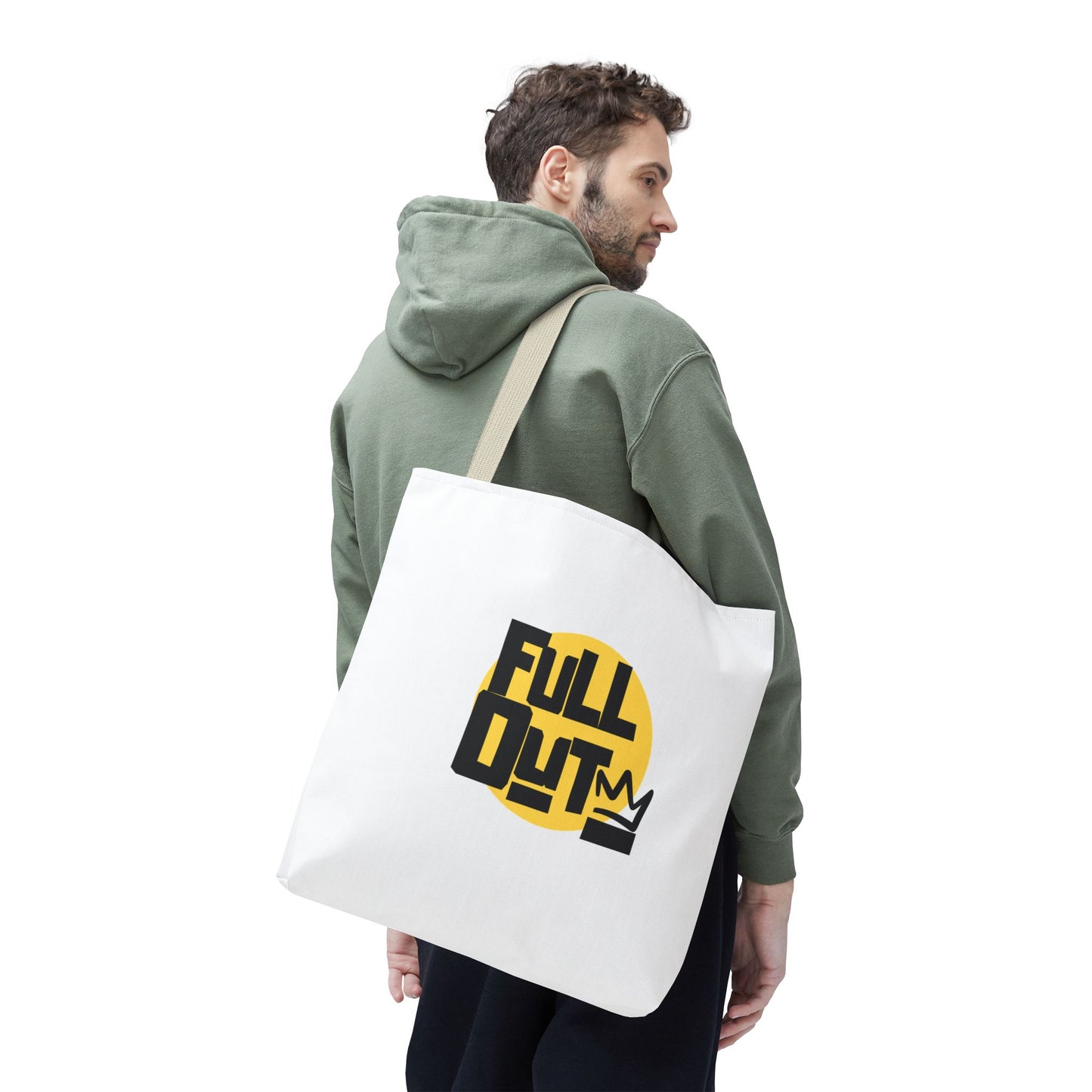 "Full Out" Dance Canvas Tote Bag – Streetwear-Inspired Graphic Dance Bag for Rehearsals, Classes & Everyday Use