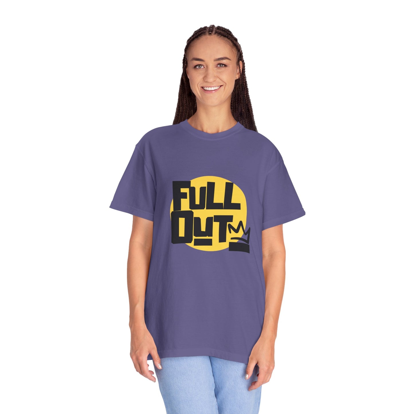 "Full Out" Unisex Garment-Dyed T-Shirt – Bold Streetwear-Inspired Dance Graphic Tee – Performance Shirt for Dancers & Hip Hop Enthusiasts