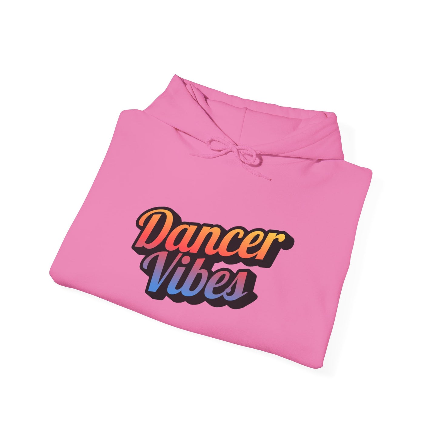 "Dancer Vibes" Unisex Hooded Sweatshirt – Colorful Retro Dance Graphic Hoodie for Dance Lovers