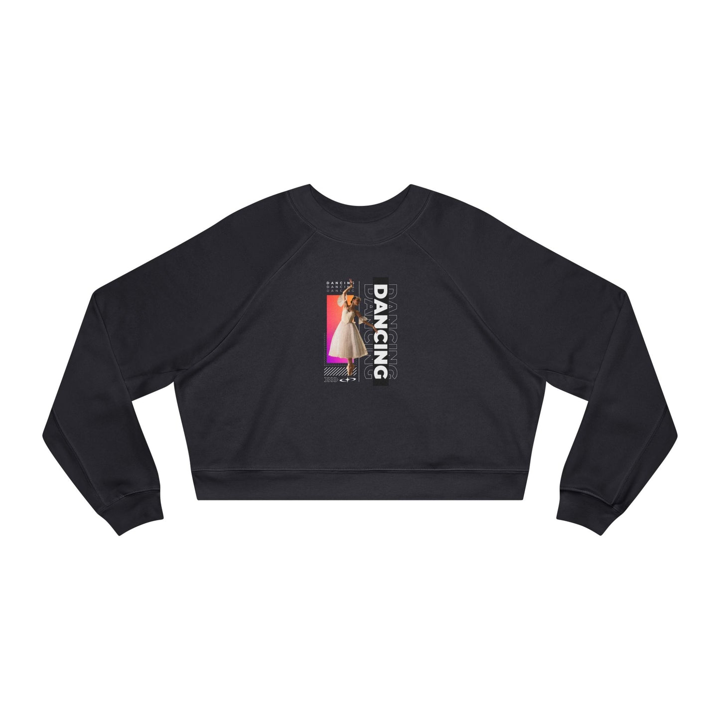 “Dancing” Female Dancer Streetwear Graphic | Ballet & Dance Sweatshirt for Dancers & Enthusiasts - Women’s Cropped Sweatshirt
