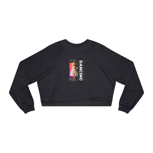 “Dancing” Female Dancer Streetwear Graphic | Ballet & Dance Sweatshirt for Dancers & Enthusiasts - Women’s Cropped Sweatshirt