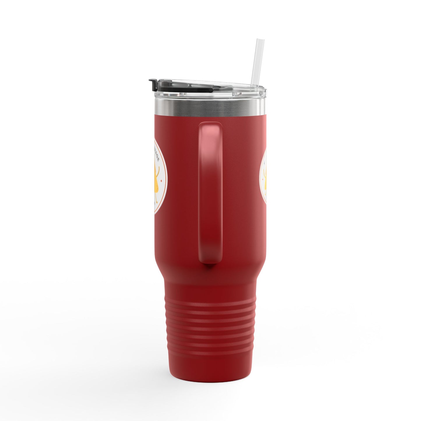 "Nacho Average Dancer" 40oz Insulated Travel Mug – Cute Kawaii Nacho Graphic Dance Tumbler for On-the-Go Hydration