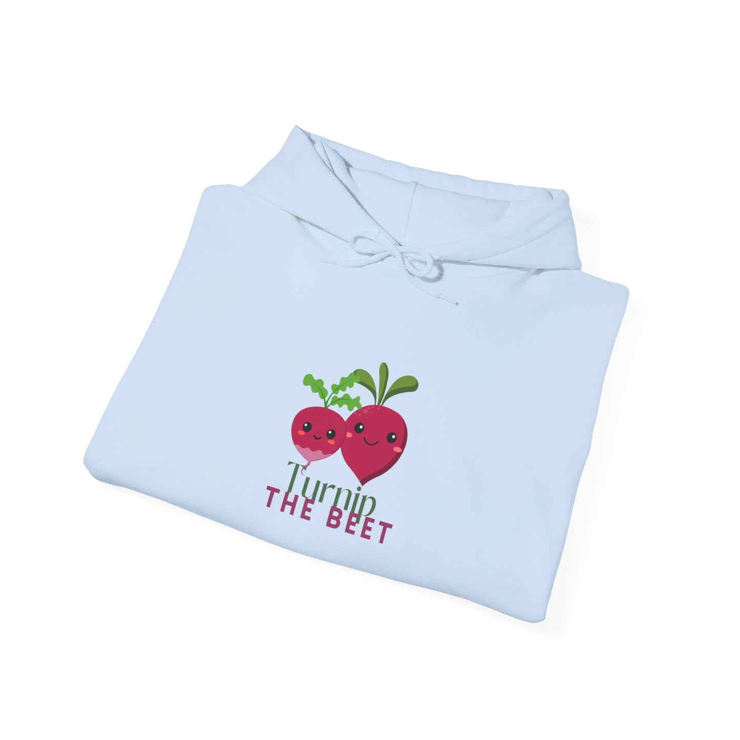 "Turnip the Beet" Unisex Hooded Sweatshirt – Funny Dance Pun Hoodie with Cute Veggie Graphic | Cozy Gift for Dancers & Foodie Fans
