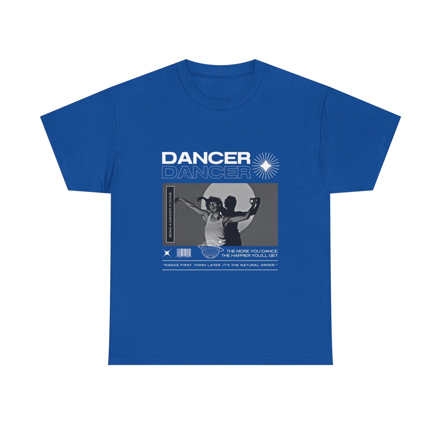 "Dancer" Spotlight Contemporary Dance Graphic Unisex Heavy Cotton Tee – Streetwear-Inspired Dance T-Shirt for Performers & Dance Lovers