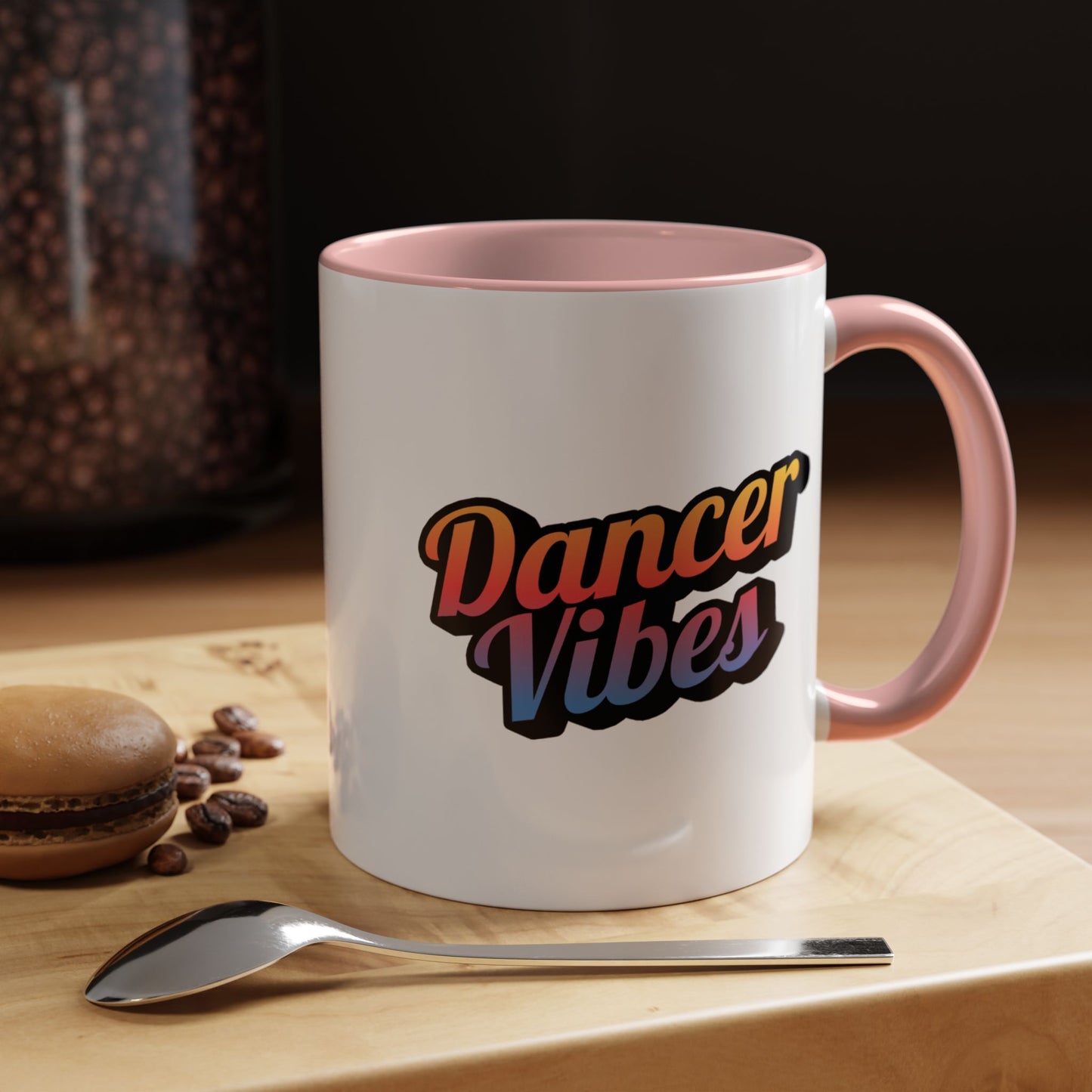 "Dancer Vibes" Accent Coffee Mug – Stylish Ceramic Mug for Dance Lovers and Performers