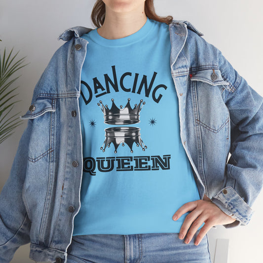 “Dancing Queen" Unisex Heavy Cotton T-Shirt with Crown Graphic – Dance-Inspired Graphic Tee for Adults & Kids