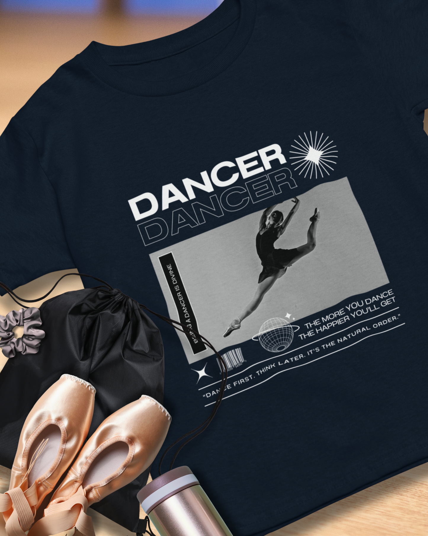 “Dancer” Mottos Streetwear Tee – Unisex Heavy Cotton Dance T-Shirt with Bold Graphic