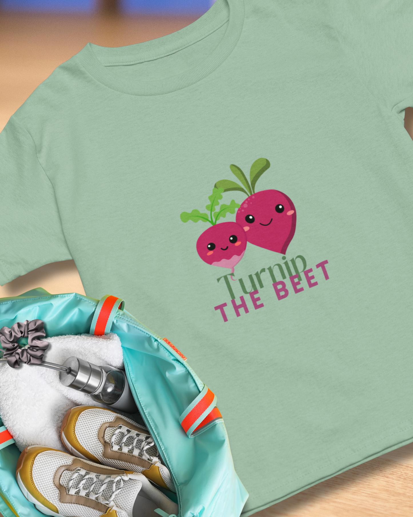 "Turnip the Beet" Unisex Garment-Dyed T-Shirt – Cute Veggie Dance Pun Graphic Tee – Funny Foodie Shirt for Dancers & Music Lovers