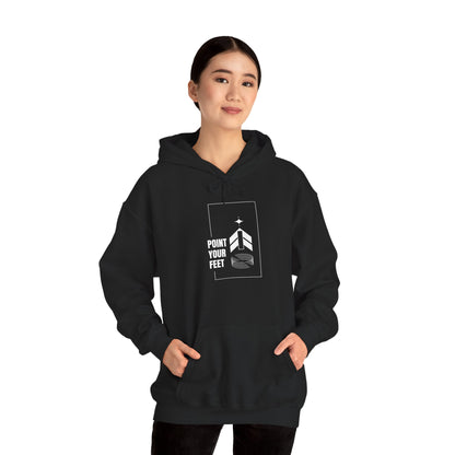 "Point Your Feet" Streetwear Dance Hoodie – Unisex Heavy Blend™ Hooded Sweatshirt for Dancers & Ballet Lovers