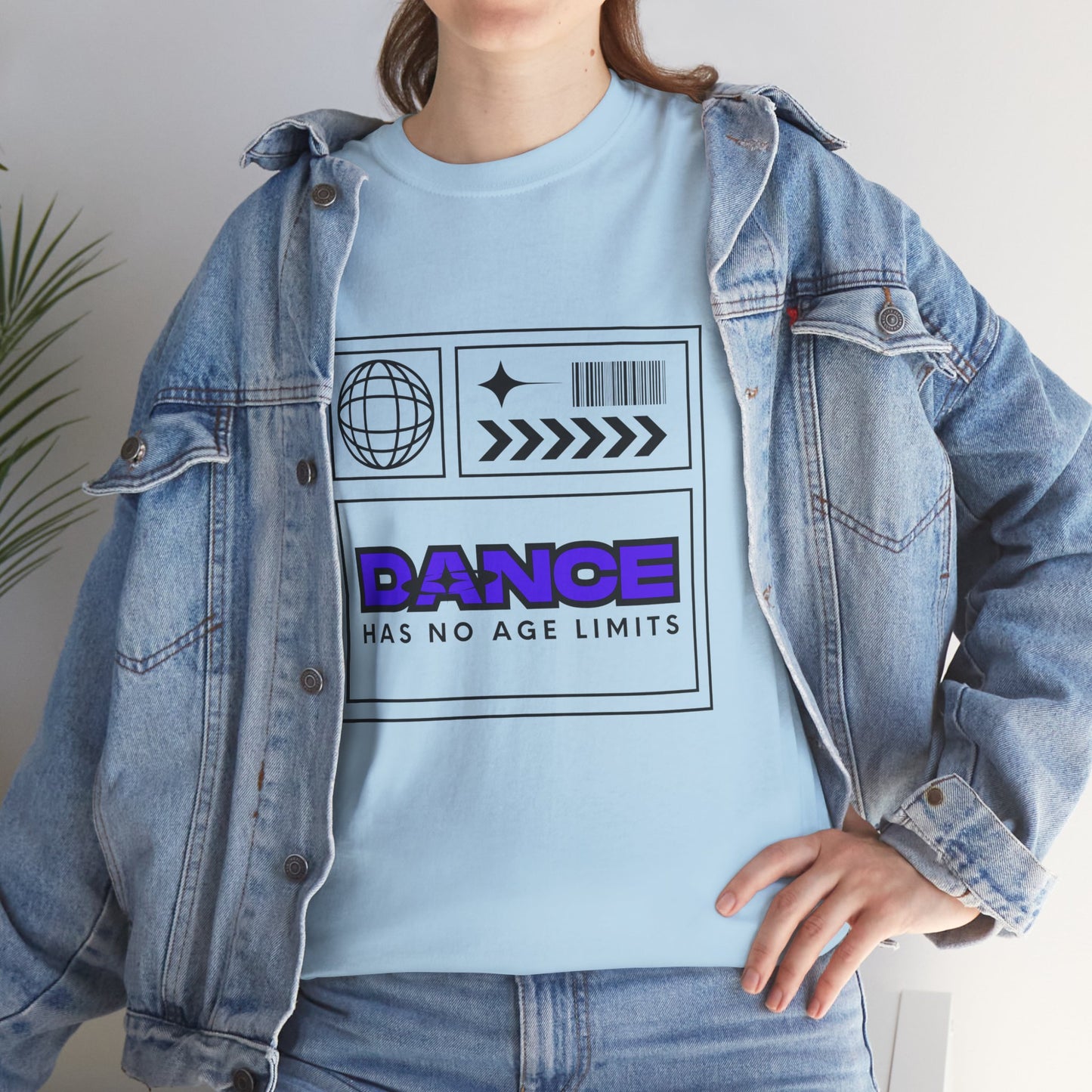 "Dance Has No Age Limits" Unisex Heavy Cotton T-Shirt – Streetwear Graphic Tee for Dancers of All Ages