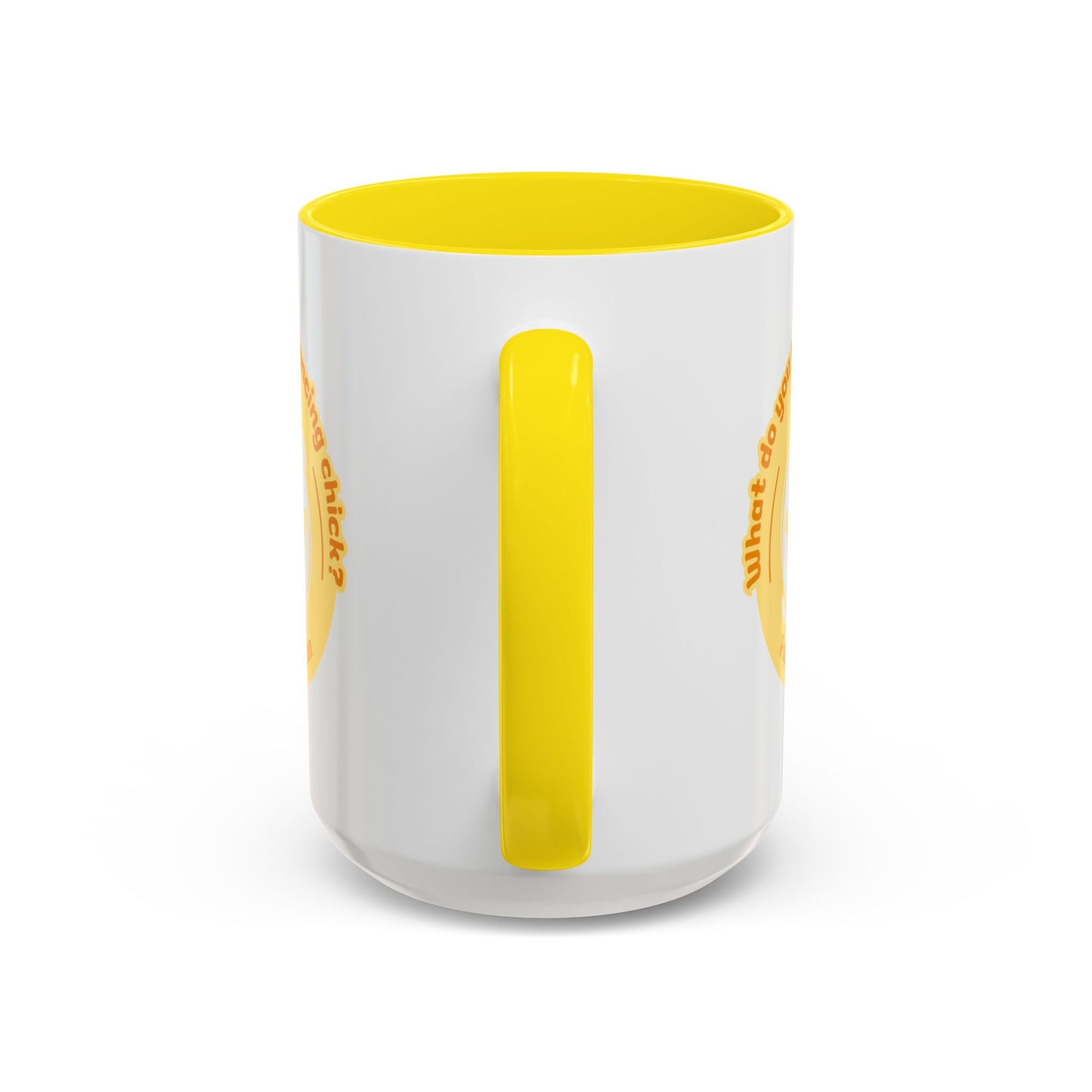 "What Do You Call a Dancing Chick? Poultry in Motion" Accent Coffee Mug – Funny Dance Pun Ceramic Mug for Dancers and Chick Enthusiasts