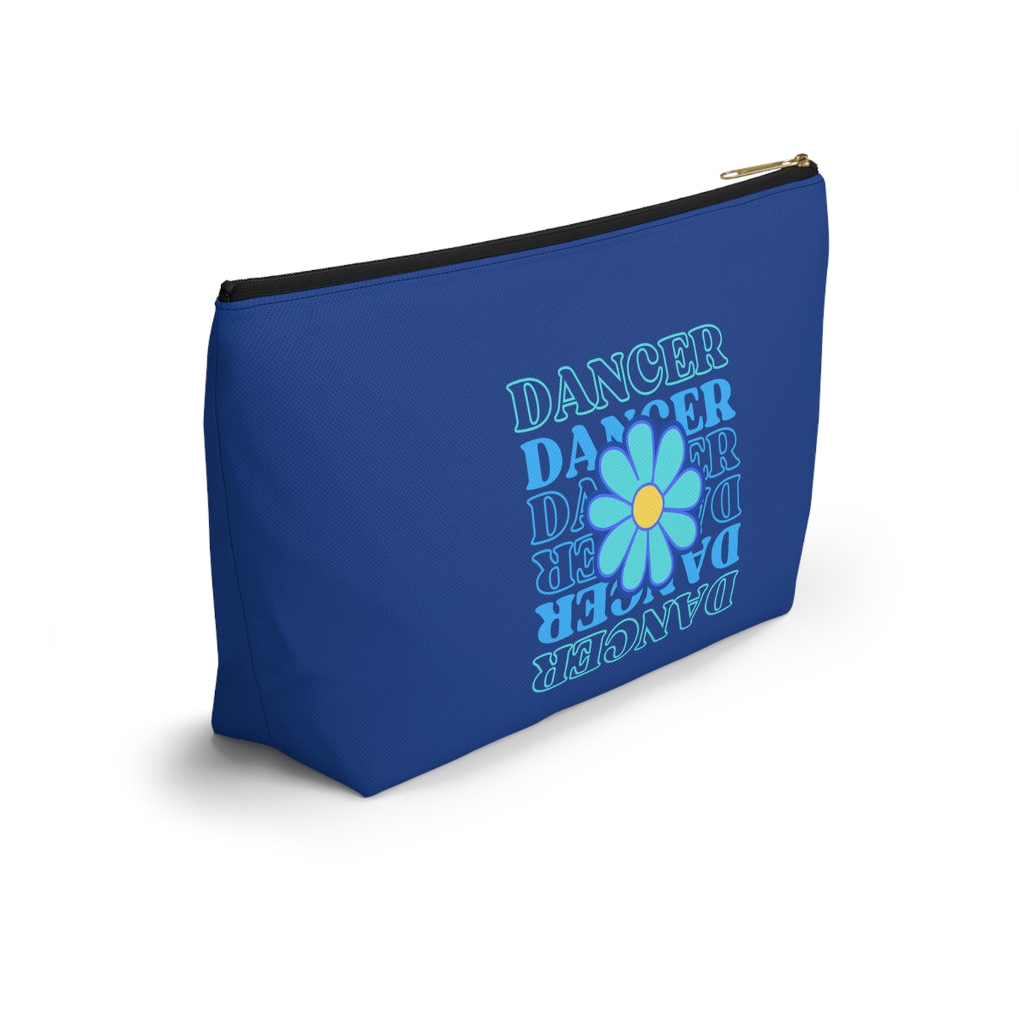"Dancer" Makeup Bag – Elegant Floral Dance Graphic – Stylish Zipper Pouch for Cosmetics, Accessories & Gifts for Dancers