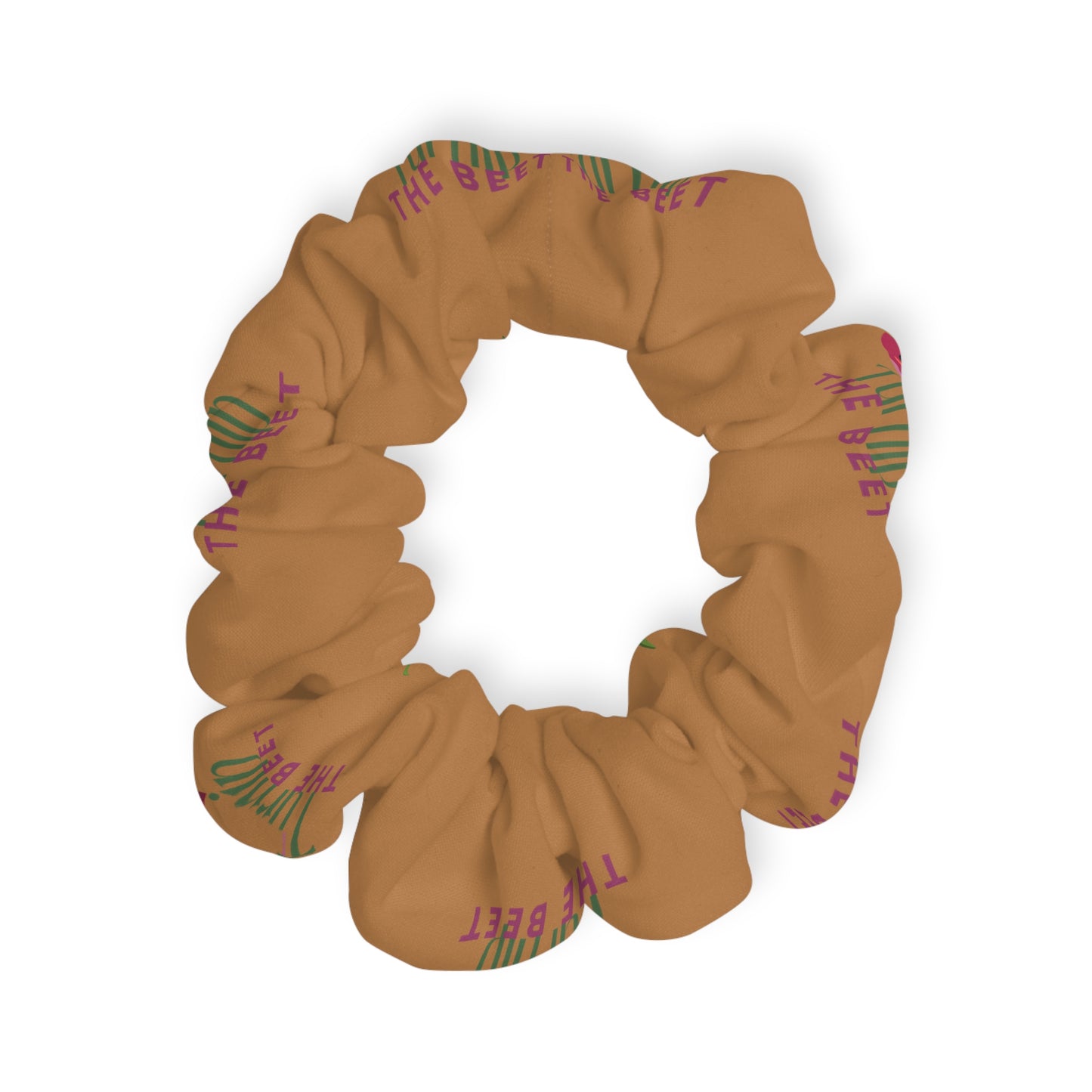 "Turnip the Beet” Scrunchie – Funny Dance Pun Hair Accessory with Cute Pepper Graphic