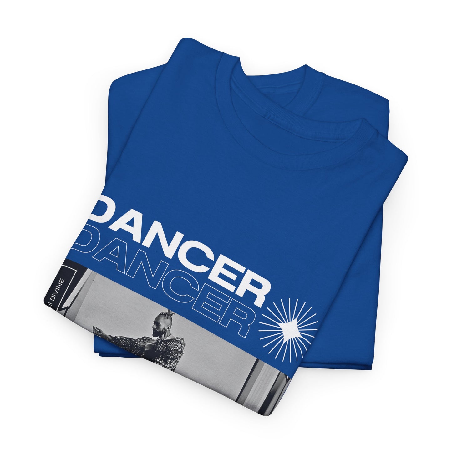 "Dancer "Jazz Pose Unisex Heavy Cotton Tee – Streetwear-Inspired Jazz Dance Graphic T-Shirt for Performers