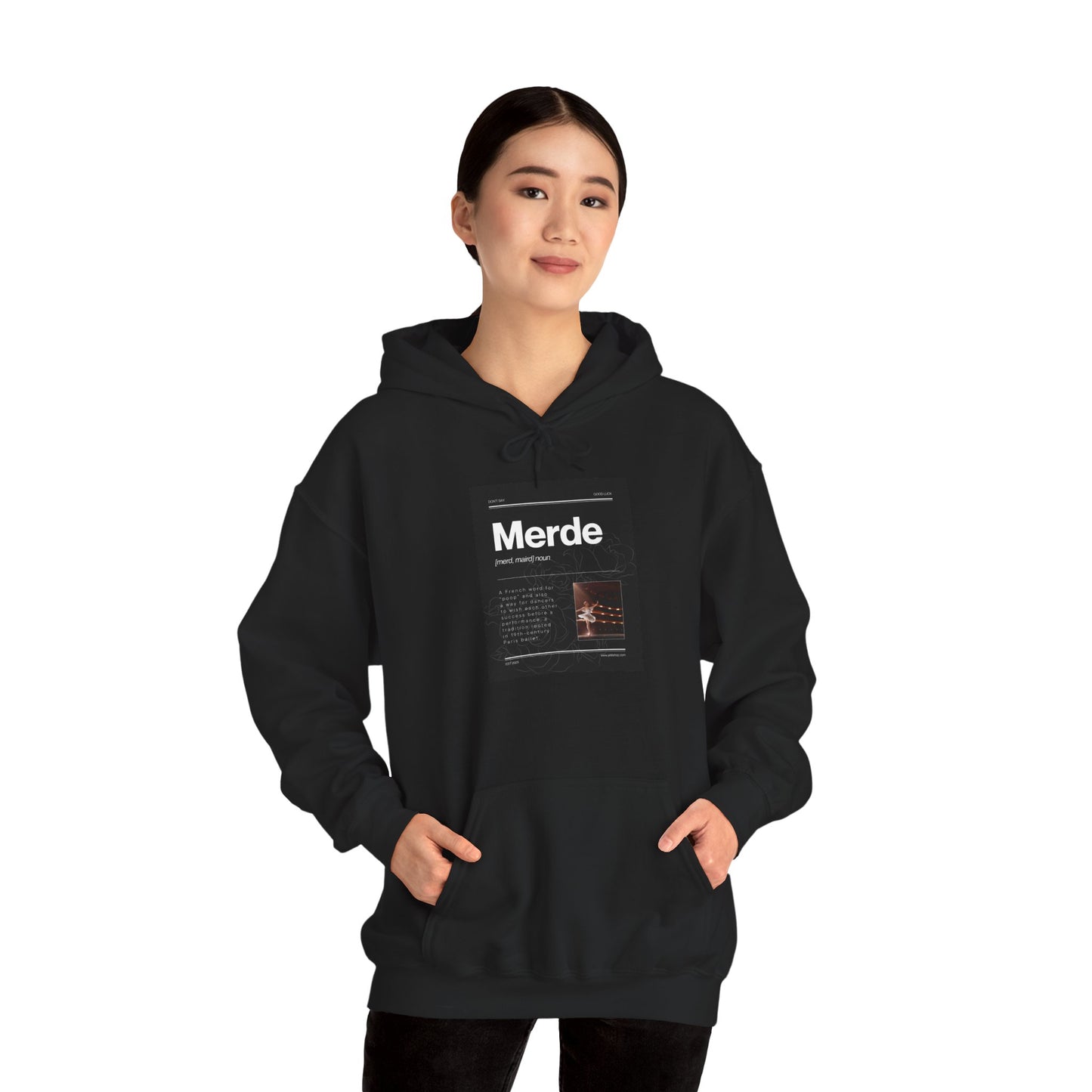 "Merde" Definition Hoodie – Unisex Dance Hoodie with Meaning Behind the Pre-Performance Good Luck Phrase